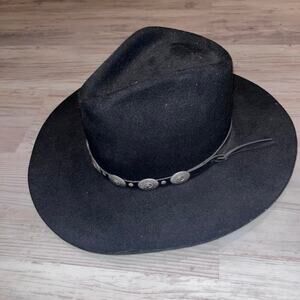 Stetson Black Cowboy Hat Western Size 7